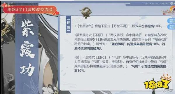 2019剑三2月14日全门派技改内容详解汇总