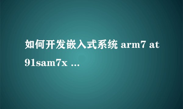 如何开发嵌入式系统 arm7 at91sam7x lwip
