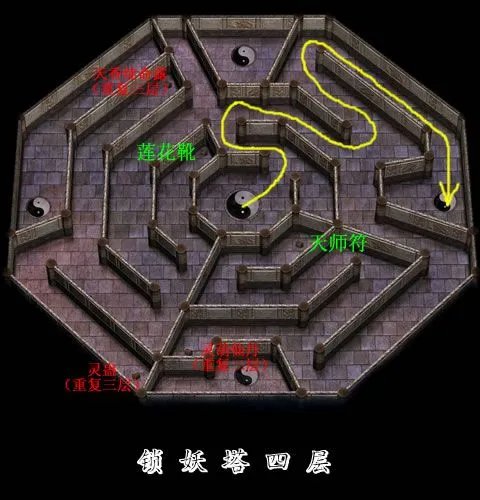 《新仙剑奇侠传》地图 物品路线标注全迷宫地图