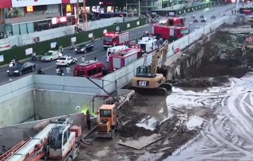 郑州在建地铁事故多少人受伤？