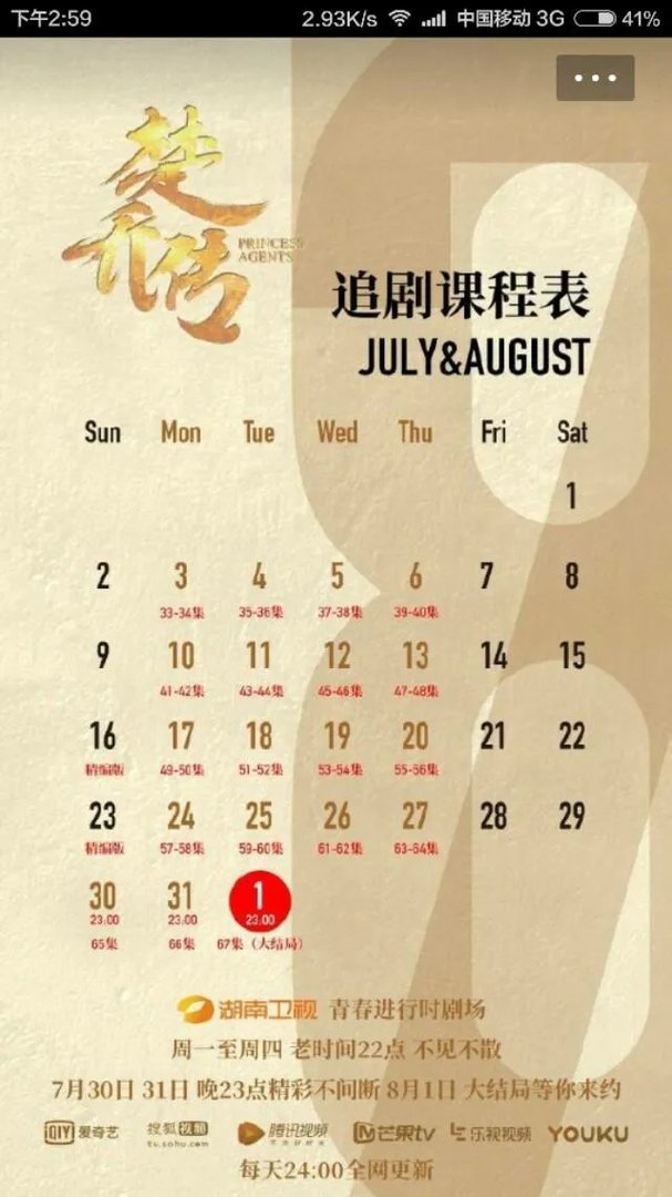 《楚乔传》一共有多少集？