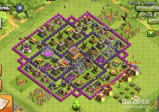 部落战争《Clash of Clans》8本防守阵型参考图