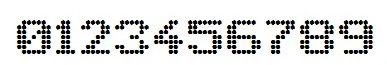 圆点组成的字体