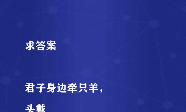 求答案

君子身边牵只羊，
头戴金冠称大王。
一肚生下龙凤胎，
人头两点四横长

——请高人，打