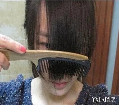 韩式斜刘海剪法图解教你剪出漂亮的刘海