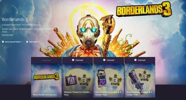 《无主之地3》全人物皮肤、武器挂饰及表情动作获得方法