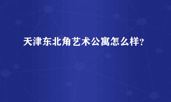 天津东北角艺术公寓怎么样？