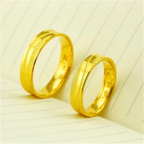 黄金情侣戒指图片欣赏2017款 黄金对戒一般多少克