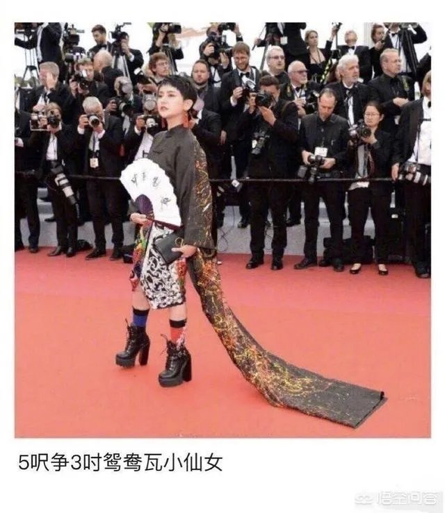 中国某十八线网红再蹭红毯;网友: 戛纳红毯要求这么低?