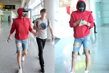 黄子韬潮装现身机场个性十足迟到扰乱秀场被指责