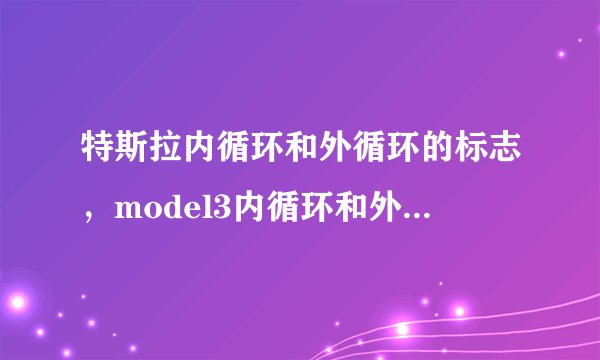 特斯拉内循环和外循环的标志，model3内循环和外循环的标志