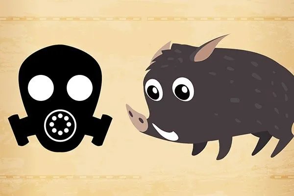 防毒面具根据什么动物的脸做的