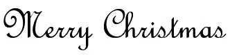花体圣诞快乐英文