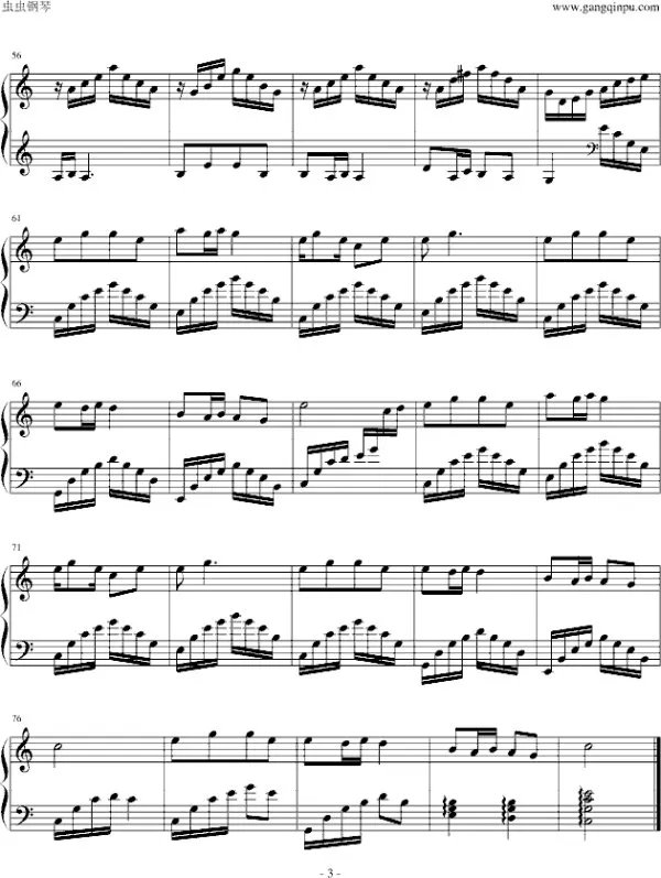 求军港之夜C调钢琴伴奏谱！急！在线等！