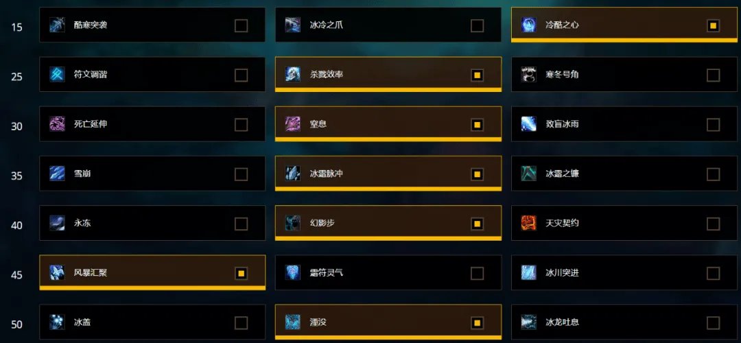 魔兽世界9.0死亡骑士用什么练级天赋