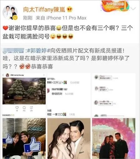台媒曝郭碧婷怀孕 素颜大肚照曝光预产期在9月份