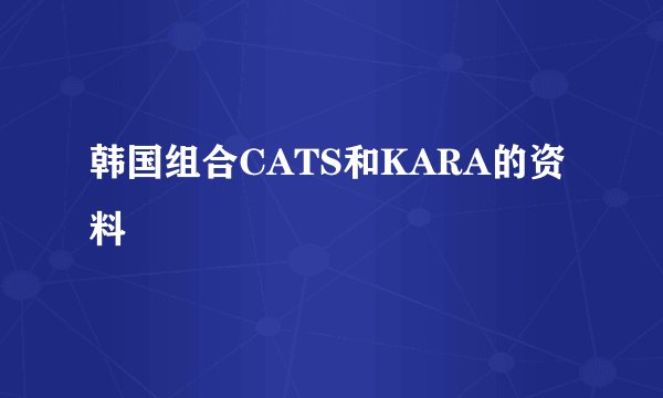 韩国组合CATS和KARA的资料
