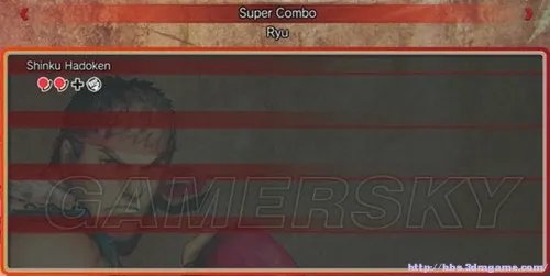 终极街头霸王4 全人物出招表一览