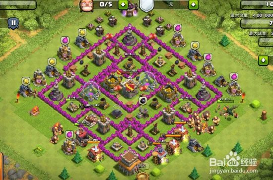 部落战争《Clash of Clans》8本防守阵型参考图