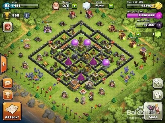 部落战争《Clash of Clans》8本防守阵型参考图