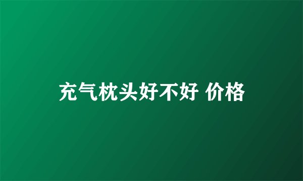 充气枕头好不好 价格