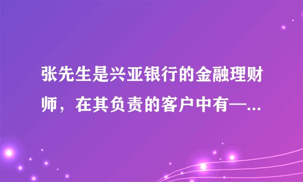 张先生是兴亚银行的金融理财师，在其负责的客户中有—位客户是某上市公司的市场总监，平时工作井井有条，但往往听不进同事的不同意见，固执已见，经常会对下属发火，生活中喜欢冒险，常做一些风险投资。张先生的这位顾客属于以下哪—类型？（