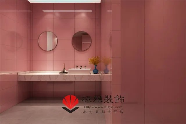 合肥健身工作室装修，粉色系INS风健身房设计效果图