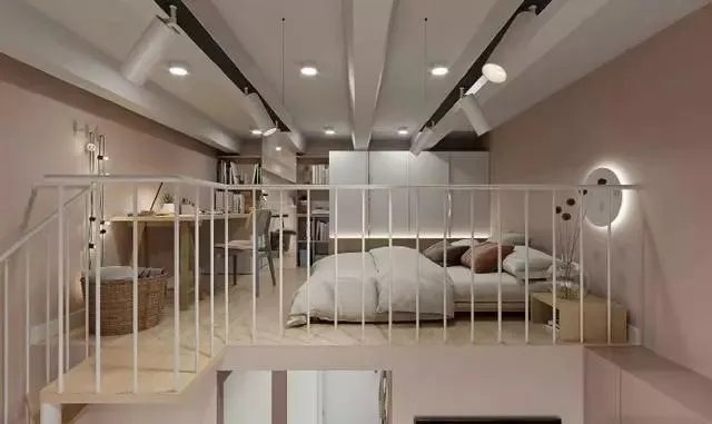 45平loft小户型公寓,一进门就被客厅迷住,二楼卧室漂亮!