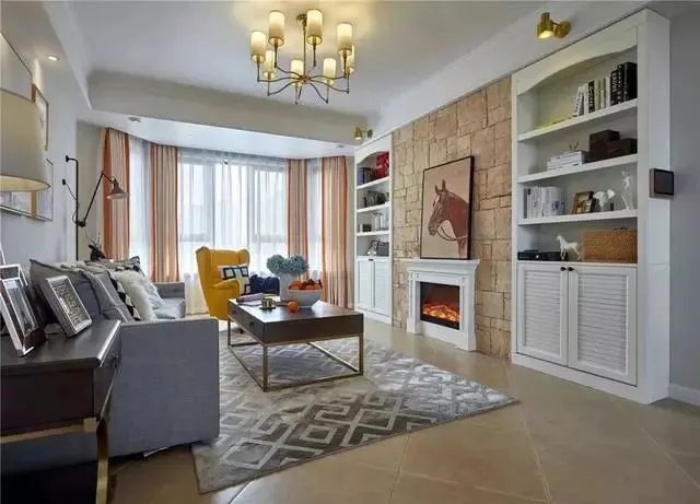 102㎡现代轻奢欧美风,弧形窗的设计,非常典雅大气!真让人羡慕