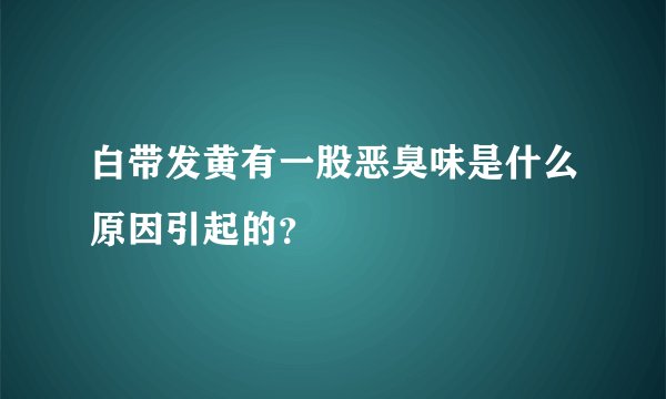 白带发黄有一股恶臭味是什么原因引起的？