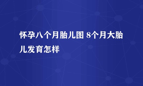 怀孕八个月胎儿图 8个月大胎儿发育怎样