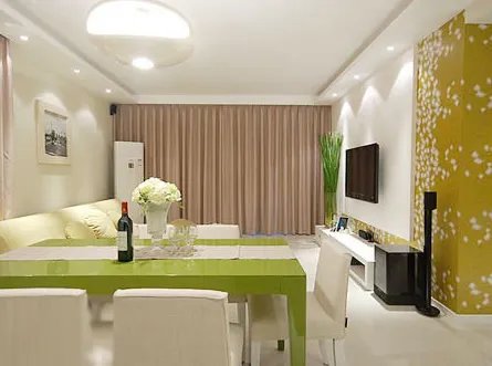 绿色清新 80后打造时尚爱巢