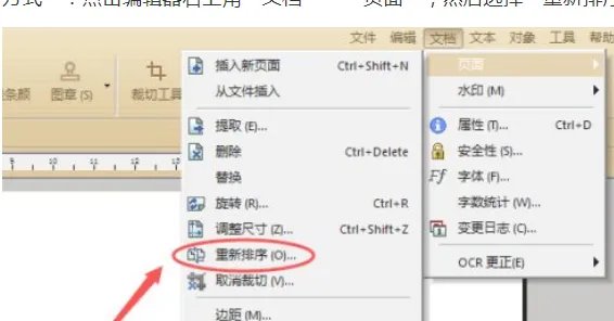 pdf顺序乱了怎么重新排