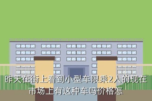 两座微型车报价，昨天在街上看到小型车限乘2人的现在市场上有这种车吗价格怎
