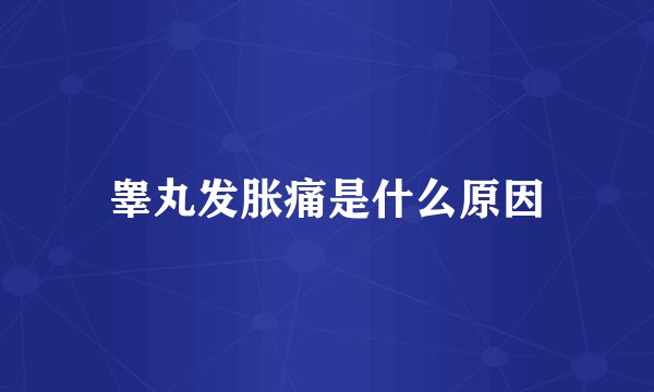 睾丸发胀痛是什么原因