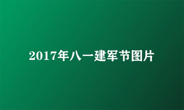 2017年八一建军节图片