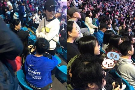 黄晓明工作室声明 网友偶遇杨颖带小海绵看演出