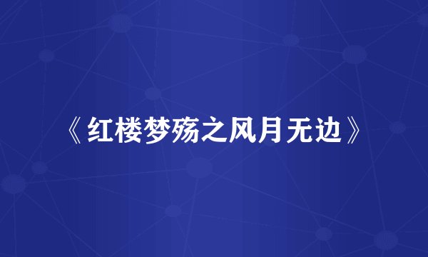 《红楼梦殇之风月无边》