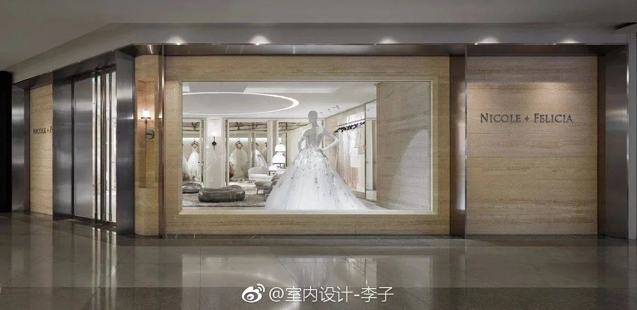 【婚纱工作室装修案例】本案把空间直向且有层次的划为三等份，穿...