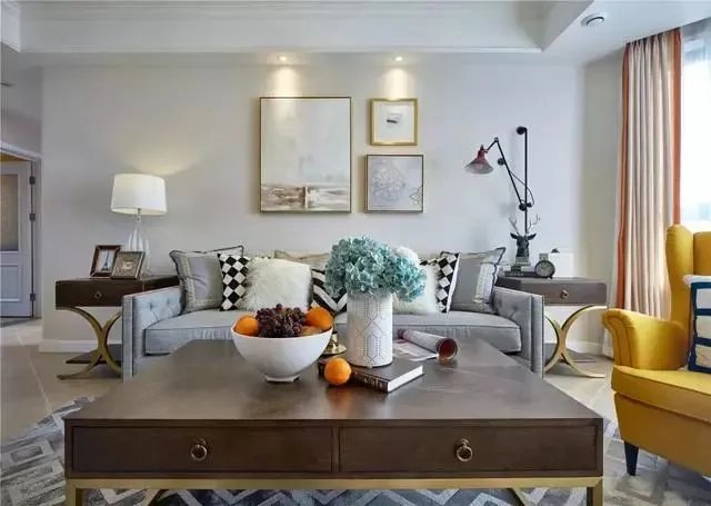 102㎡现代轻奢欧美风,弧形窗的设计,非常典雅大气!真让人羡慕