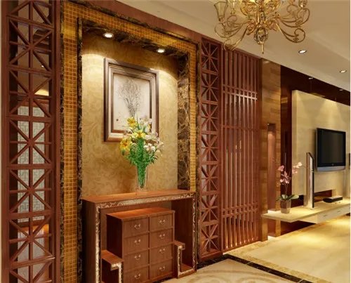 中式玄关装修效果图大全 打造含蓄内敛的居室玄关