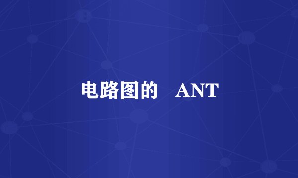 电路图的   ANT