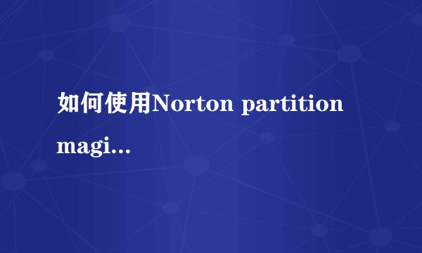 如何使用Norton partition magic 8.0进行分区?