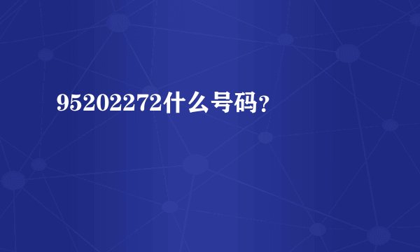 95202272什么号码？