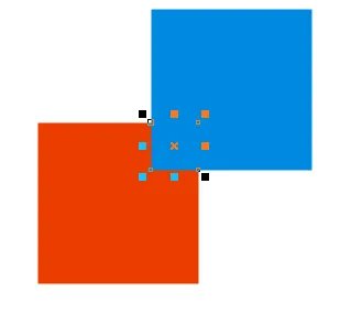 coreldraw12里如何使把两个图形相交的部分去掉