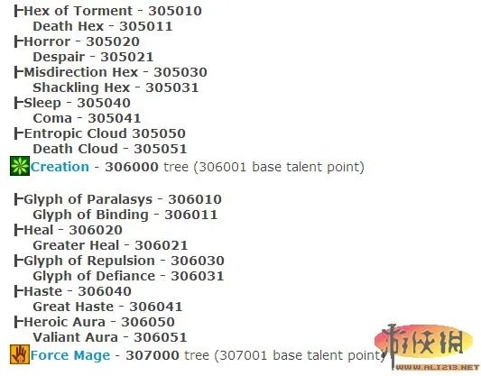 《龙腾世纪2》 控制台详细技能代码 可用于控制台秘籍和将来的TOOLSET编辑使用