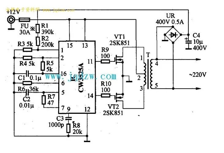 12伏逆变器电路图