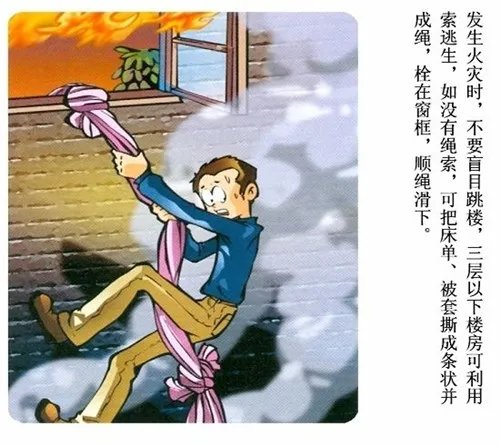 高楼起火往上还是往下
