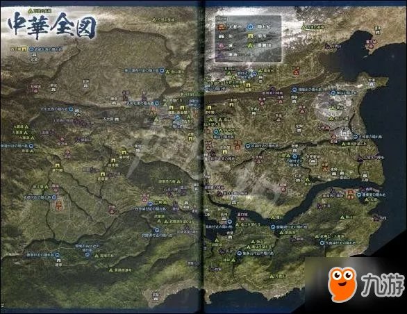 真三国无双8全地图一览 全地图据点城池景点