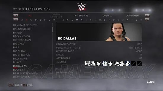 《WWE2K17》人物能力操作及效果全解图文攻略